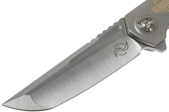 Imagen para Liong Mah Warrior Two V2 Green Canvas Micarta navaja