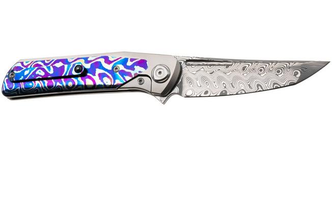 Afbeelding voor Liong Mah Warrior 3, Damasteel, Titanium MokuTi Inlay, zakmes