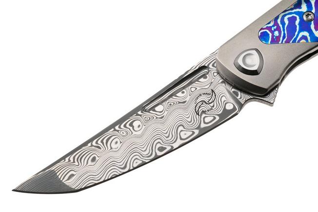 Afbeelding voor Liong Mah Warrior 3, Damasteel, Titanium MokuTi Inlay, zakmes