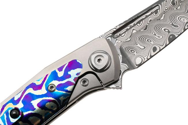 Afbeelding voor Liong Mah Warrior 3, Damasteel, Titanium MokuTi Inlay, zakmes