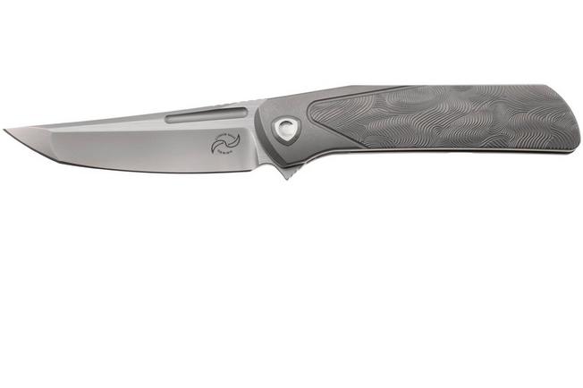 Image for Liong Mah Warrior 3 Bead Blasted Böhler M390, Textured Titanium, pocket knife