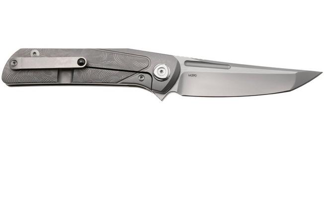 Image for Liong Mah Warrior 3 Bead Blasted Böhler M390, Textured Titanium, pocket knife
