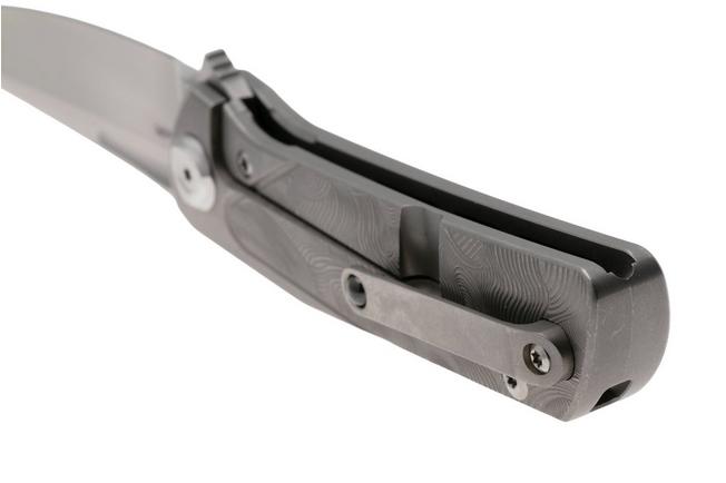 Image for Liong Mah Warrior 3 Bead Blasted Böhler M390, Textured Titanium, pocket knife