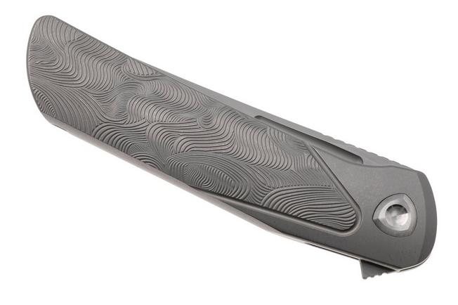 Image for Liong Mah Warrior 3 Bead Blasted Böhler M390, Textured Titanium, pocket knife