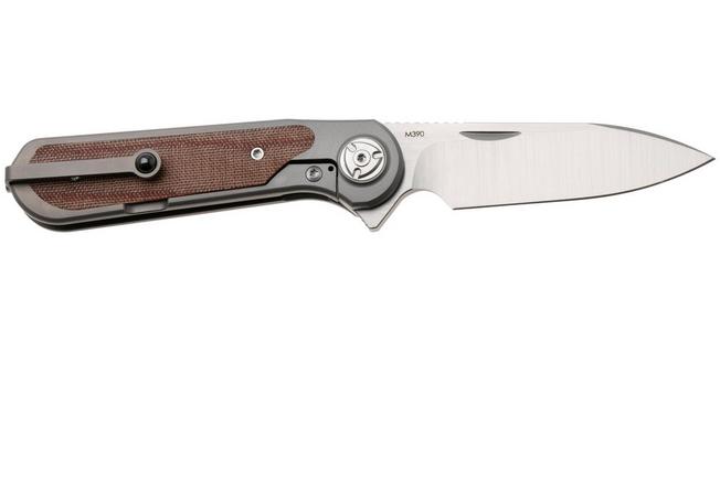 Image for Liong Mah Zulu Brown Canvas Micarta pocket knife