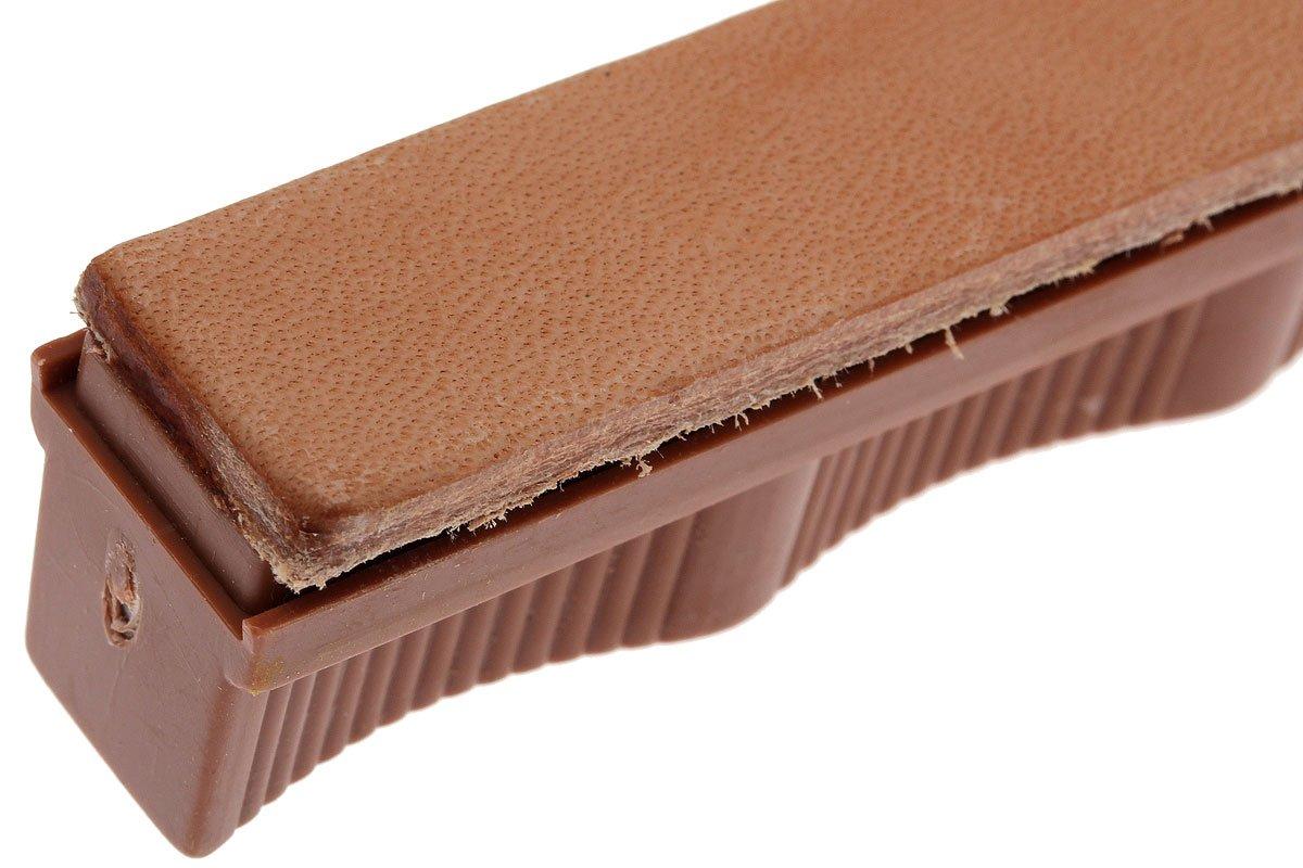 Coramella In Pelle Nesmuk Con Particelle Diamante | Affilatura Rapida Per Coltelli Da Cucina | Uso Alimentare