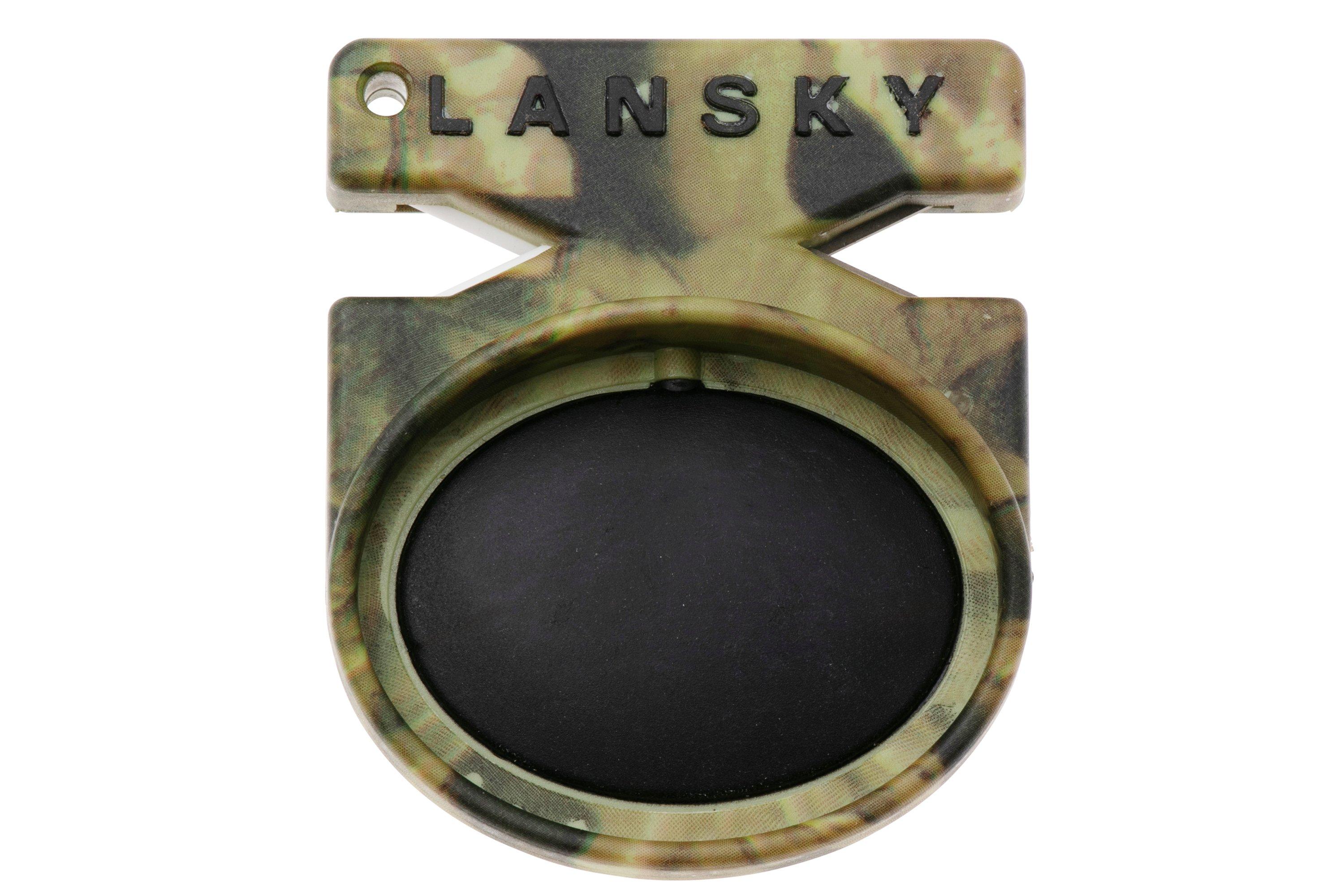 Aiguiseur De Poche Quick Fix Lansky - Double Grain Céramique Et Acier, Couleur Rouge - 14