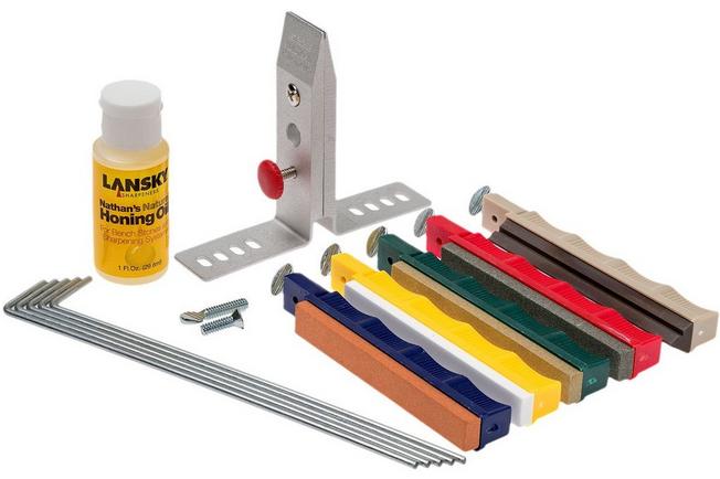  Lansky 4-Stone Deluxe Diamond System  Precision Knife  Sharpening Kit : Tools & Home Improvement