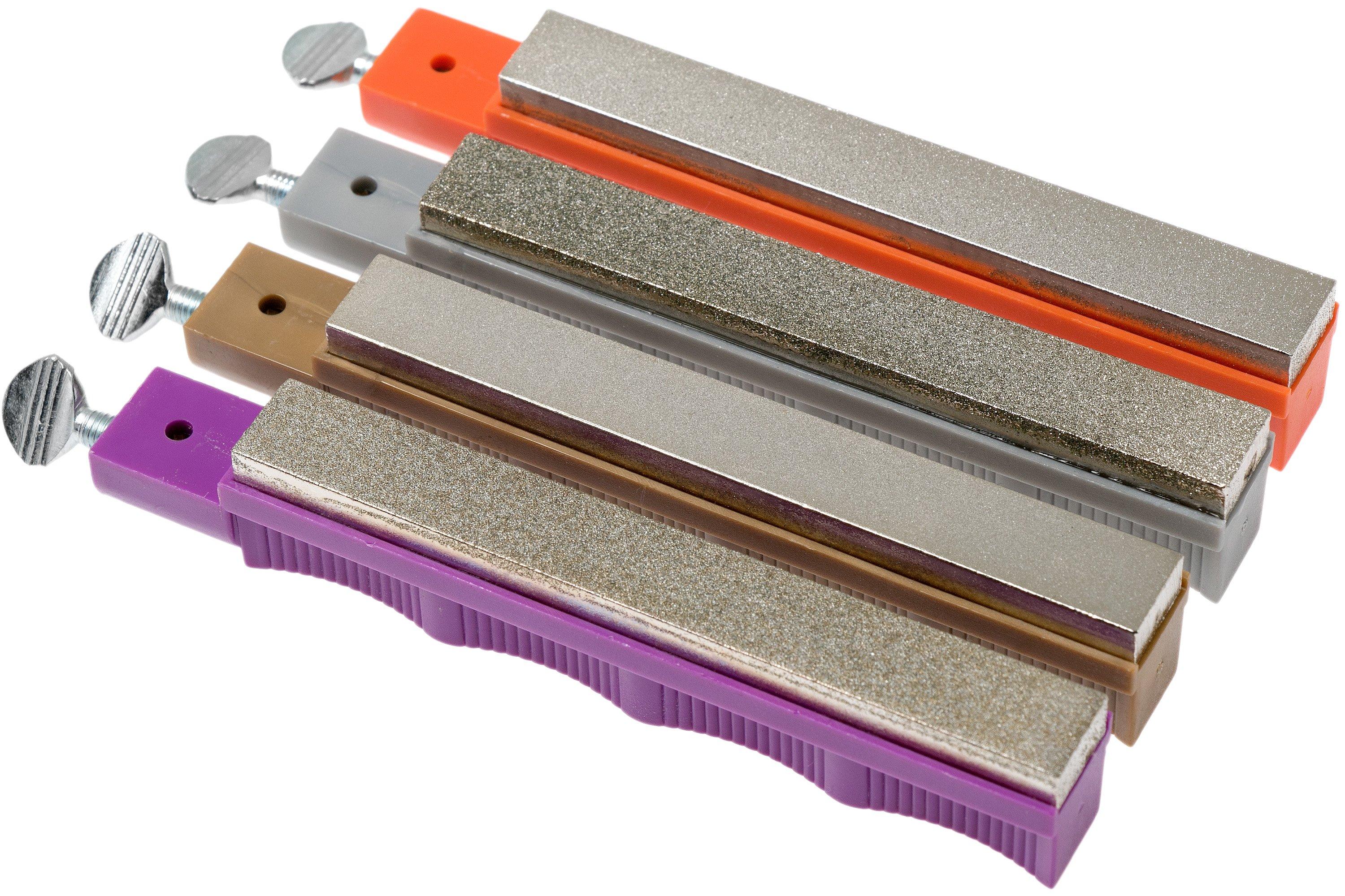  Lansky 4-Stone Deluxe Diamond System  Precision Knife  Sharpening Kit : Tools & Home Improvement