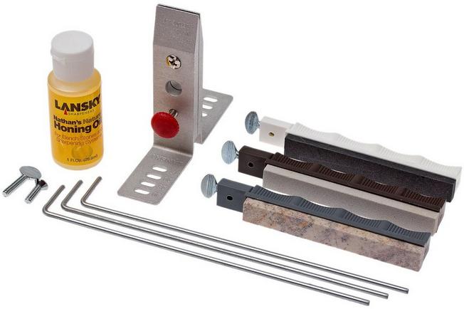  Lansky 4-Stone Deluxe Diamond System  Precision Knife  Sharpening Kit : Tools & Home Improvement