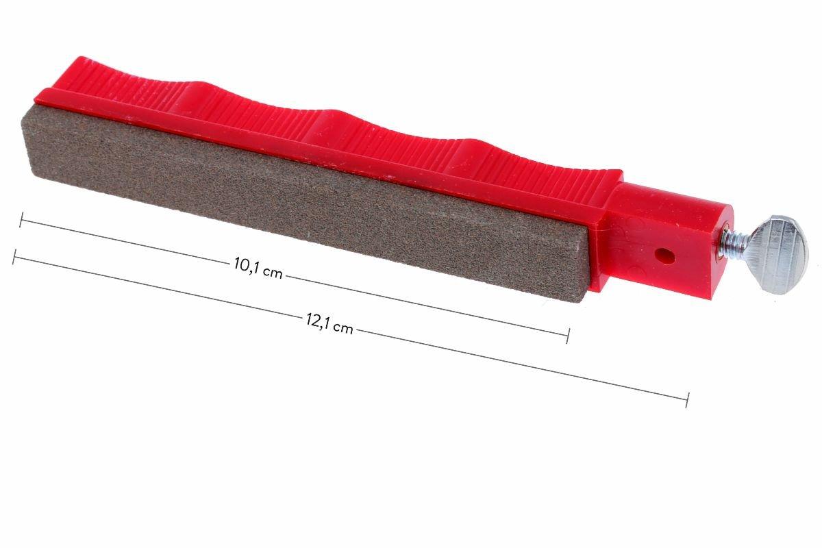 Lansky Natural Hard Arkansas Hone - Fine Sharpening Stone For Knives & Blades - Includes Brown Stand