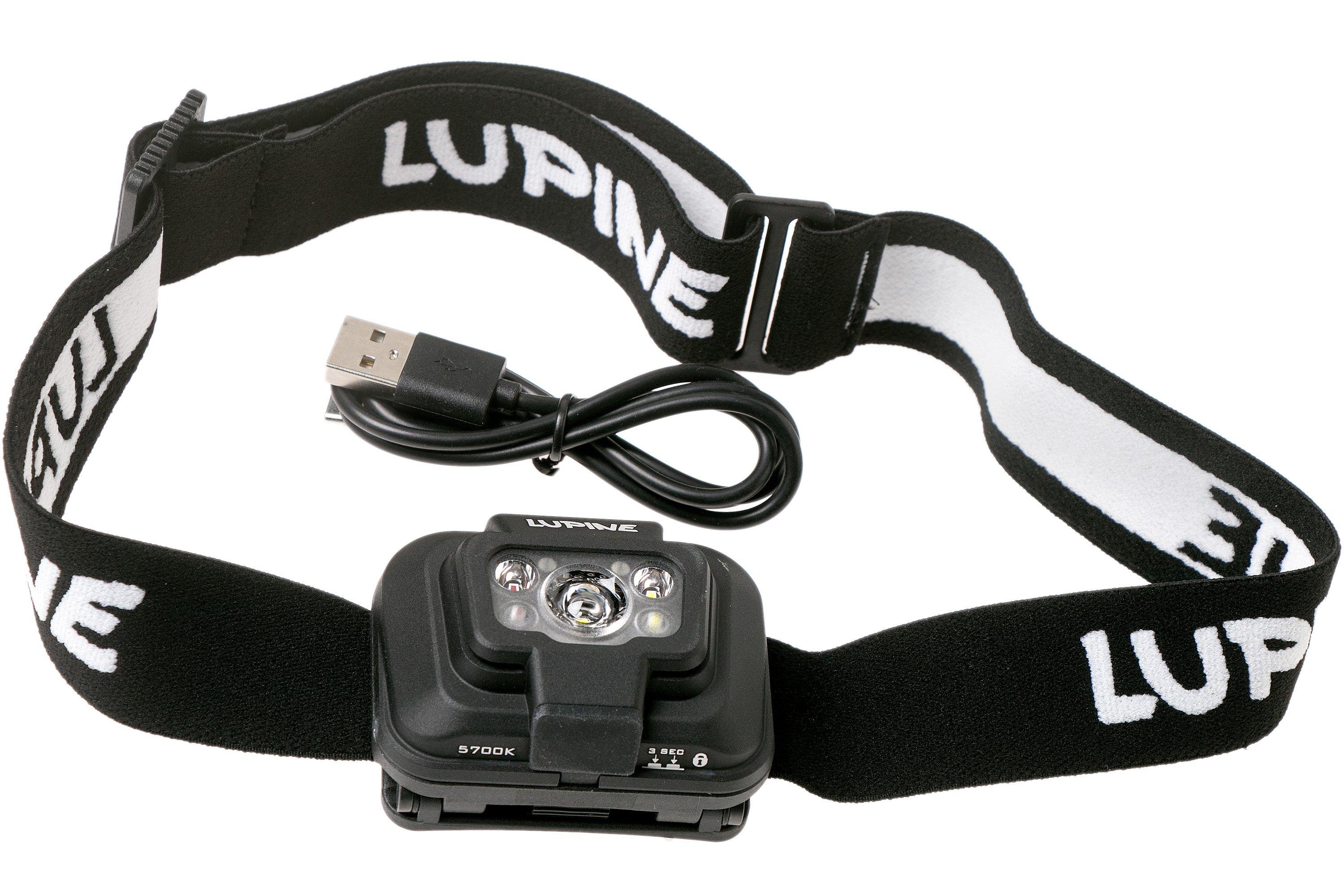 Lupine Penta Lampe Frontale 1000 Lumens Blanc Chaud 4500K - Compacte Et Puissante Avec Batterie Intégrée