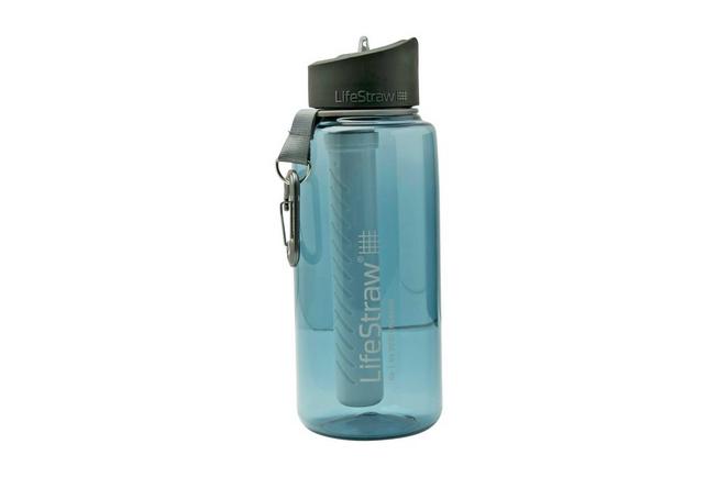 LifeStraw Go 2-stage water bottle with filter, transparent