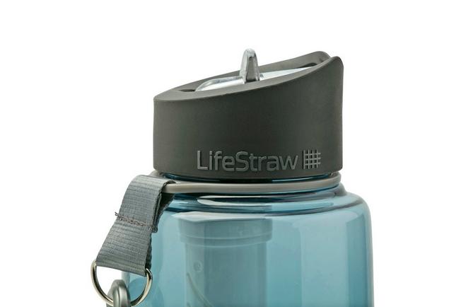 LifeStraw Go Stainless Steel Water Bottle with Filter-1L-Black