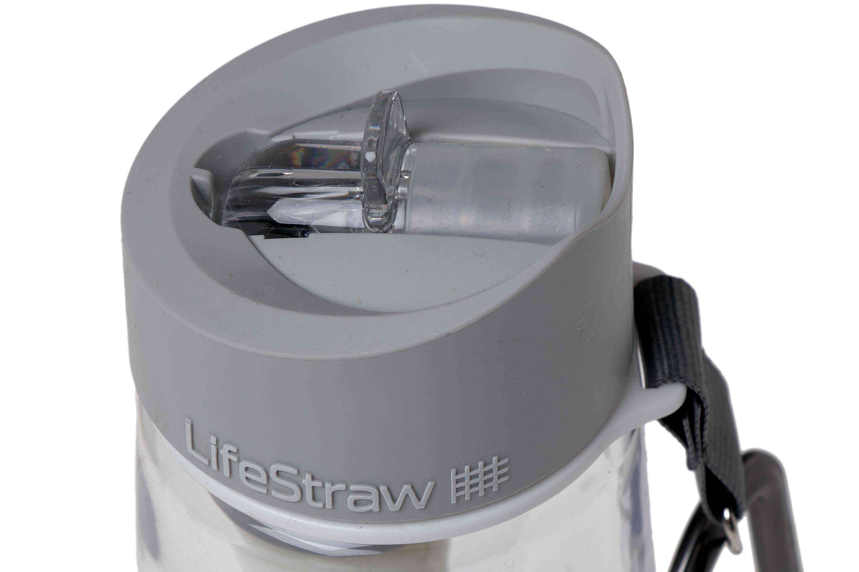 LifeStraw Go 2-stage borraccia con filtro, verde scuro con impronte di  pesce