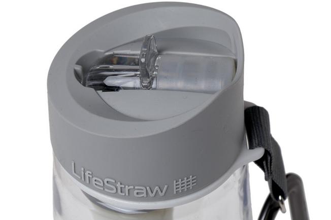 LifeStraw Go 2-stage water bottle with filter, transparent