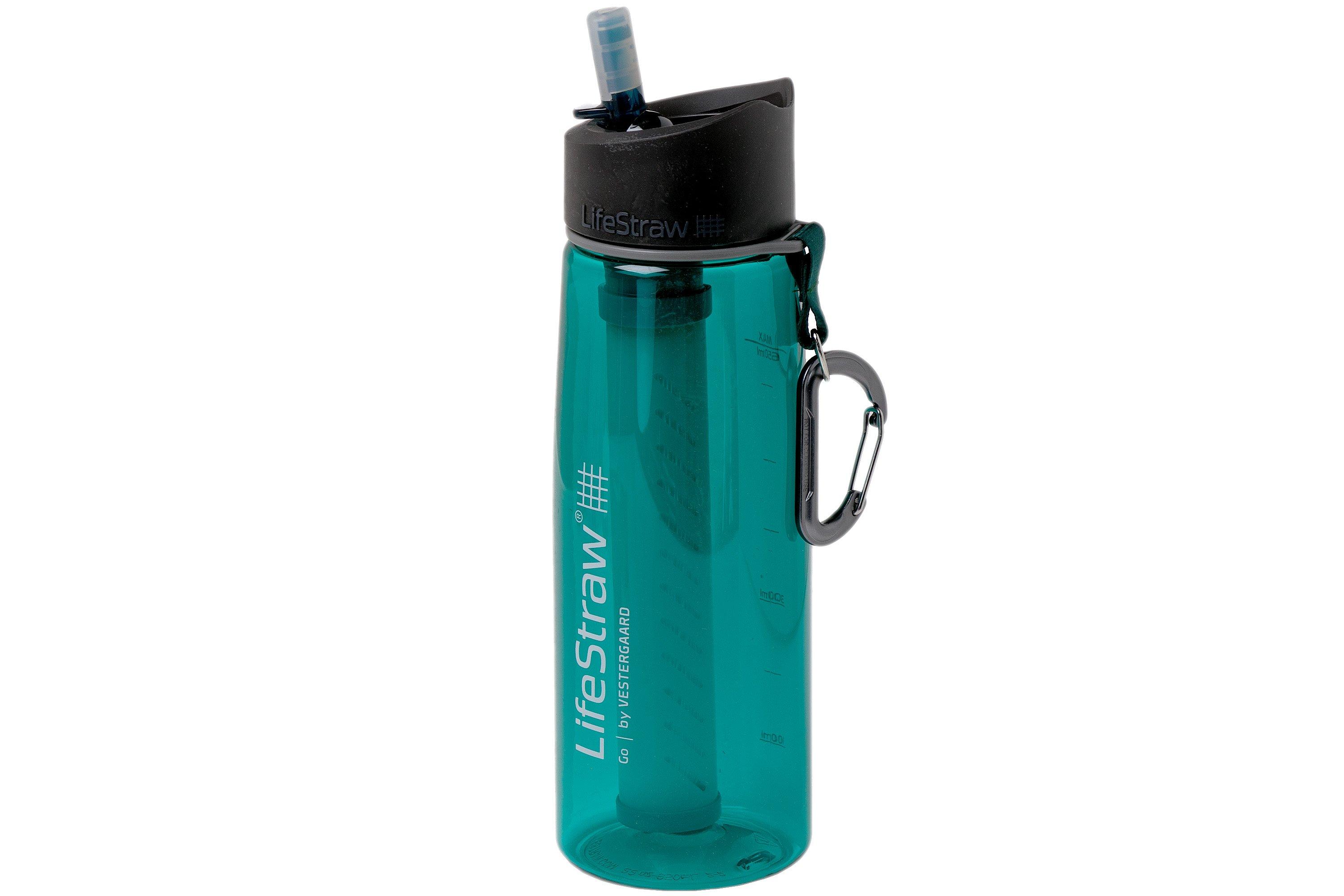 LifeStraw Go Advanced 2-Stage Water Filter Bottle; Light Blue - BPA-Free  Plastic Water Bottle in the Water Bottles & Mugs department at