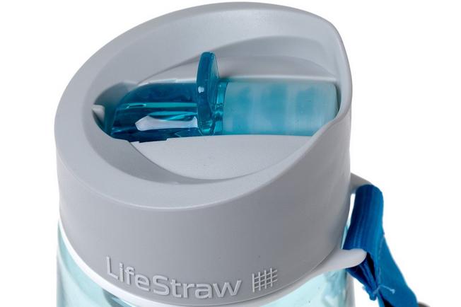 LifeStraw Go Advanced 2-Stage Water Filter Bottle; Light Blue - BPA-Free Plastic  Water Bottle in the Water Bottles & Mugs department at