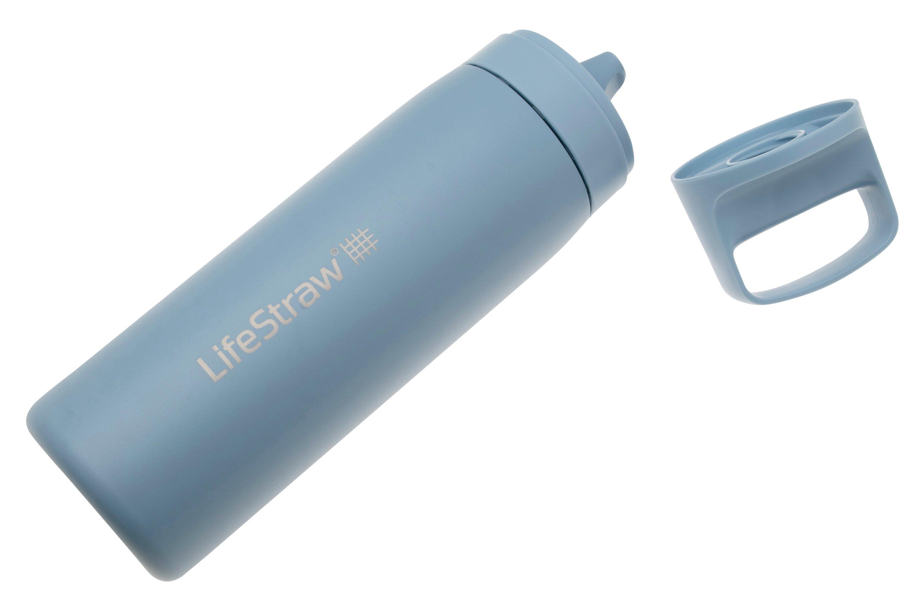 Lifestraw Go Icelandic Blue Gost Ml Ice Stainless Steel Water Bottle With Stage Filter