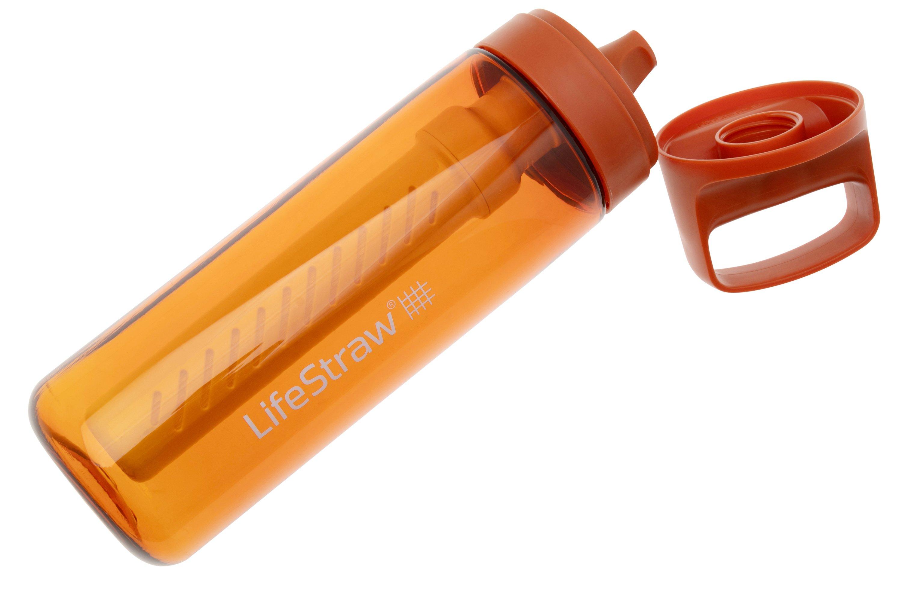 LifeStraw Go Kyoto Orange GO-650ML-ORG BPA-Free Plastic, water bottle ...