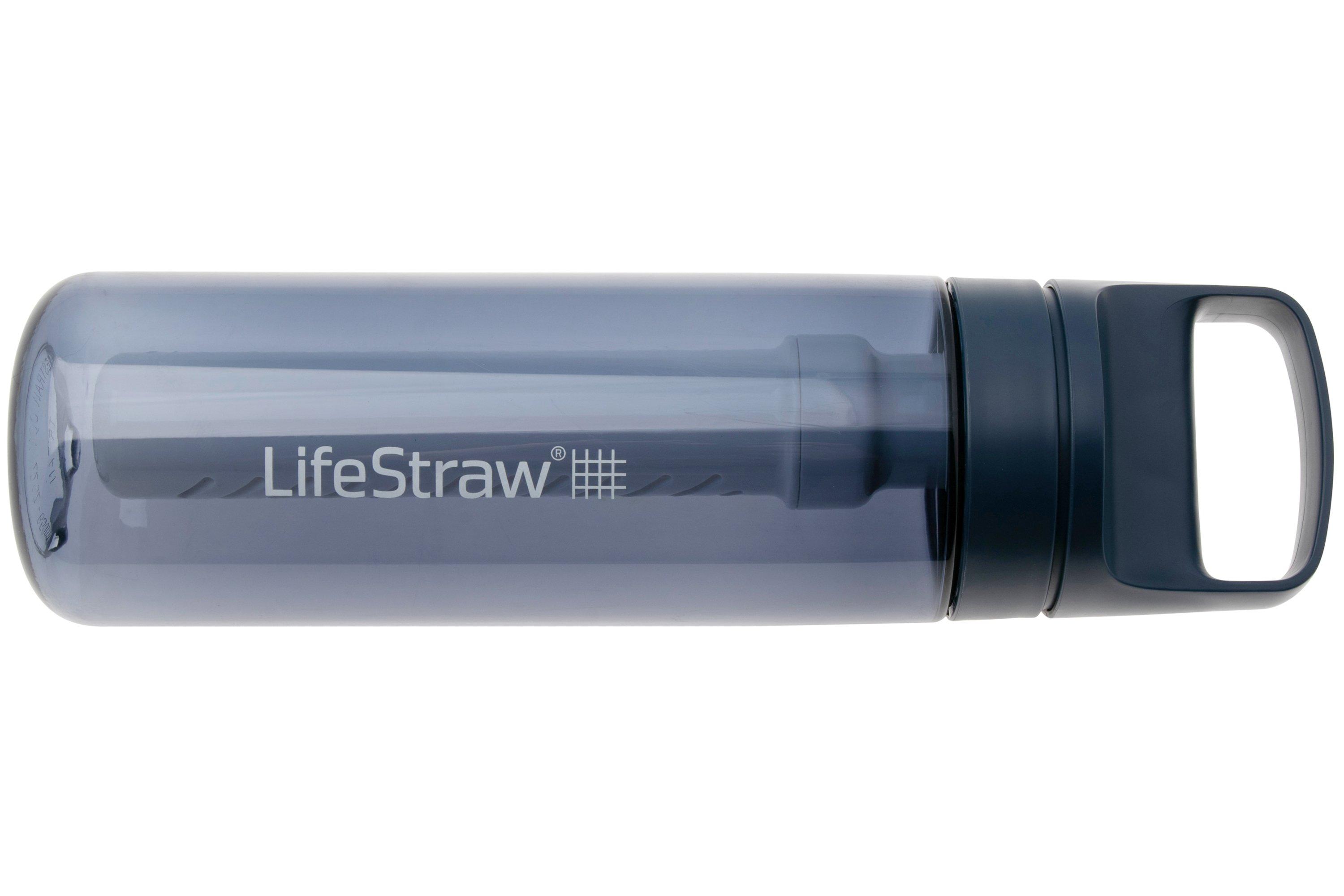 LifeStraw Go Aegean Sea GO-650ML-SEA BPA-Free Plastic, water bottle ...