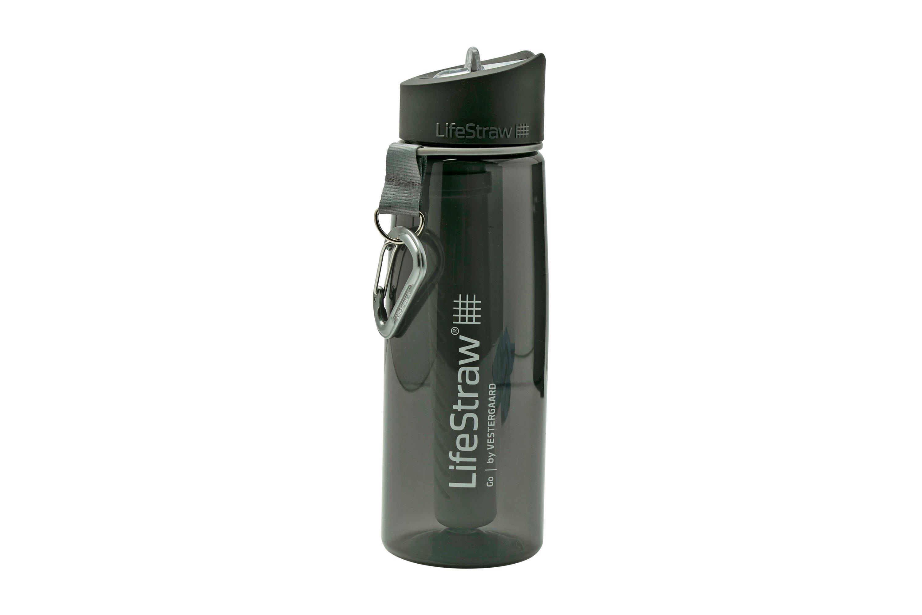 LifeStraw Go 2stage Dark Grey, waterfles met filter 650 ml
