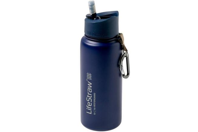 LifeStraw Go Stainless geïsoleerde drinkfles filter, blauw Voordelig kopen bij knivesandtools.be