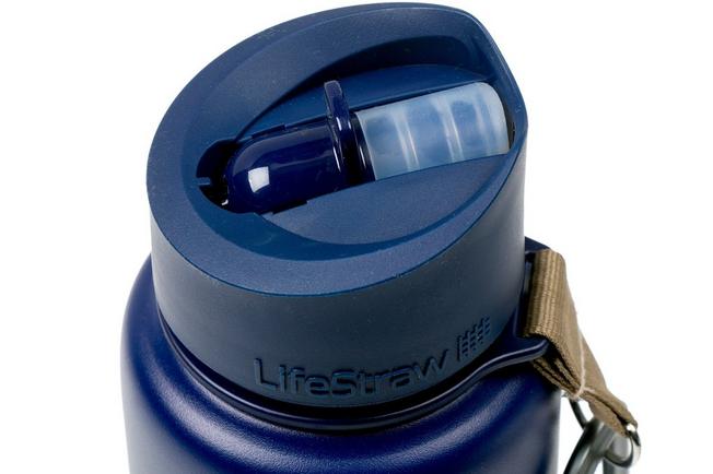 LifeStraw Go Stainless Steel bottiglia termica con filtro, blu