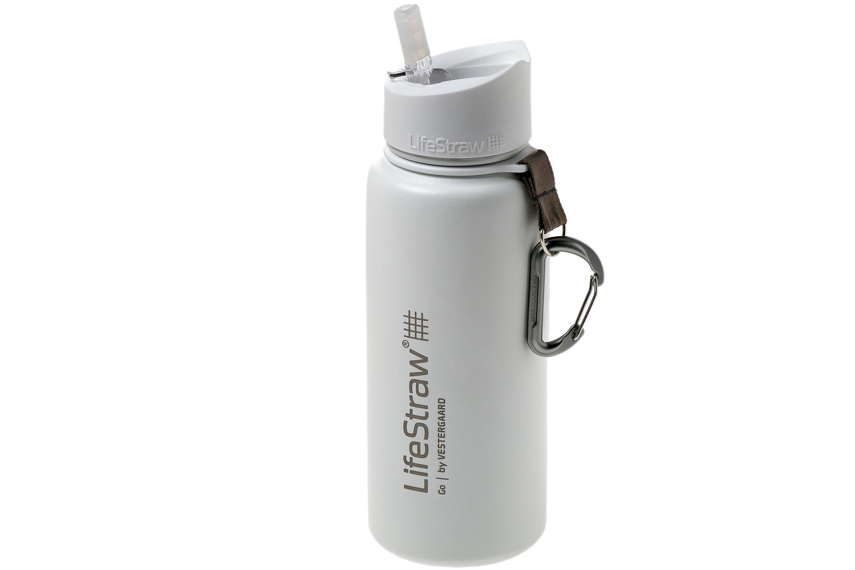 LifeStraw Go Stainless Steel bottiglia termica con filtro, bianco