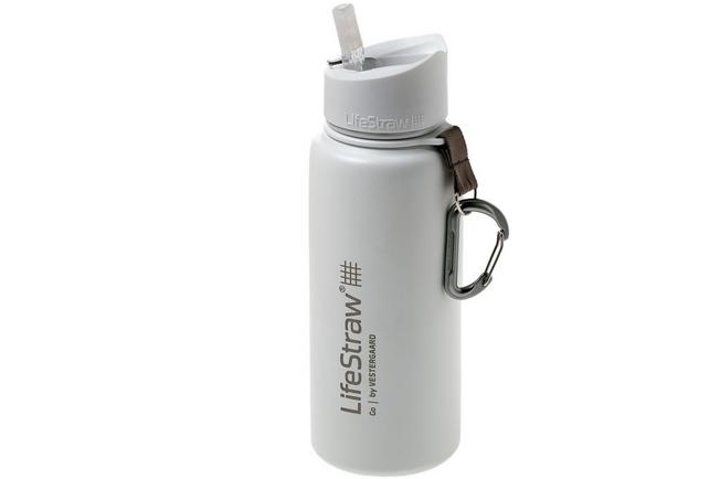 Filtered Water Bottle: Stainless Steel Water Bottle Black