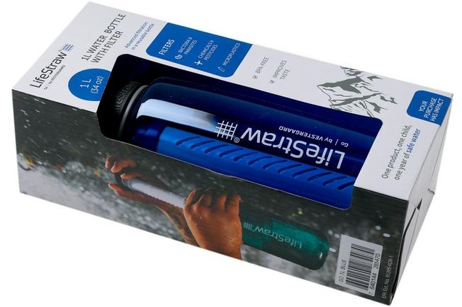 LifeStraw - Go 2-Stage Water Filter Bottle - Blue