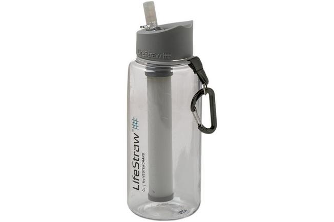 LifeStraw Go 2-stage water bottle with filter 1 litre, clear