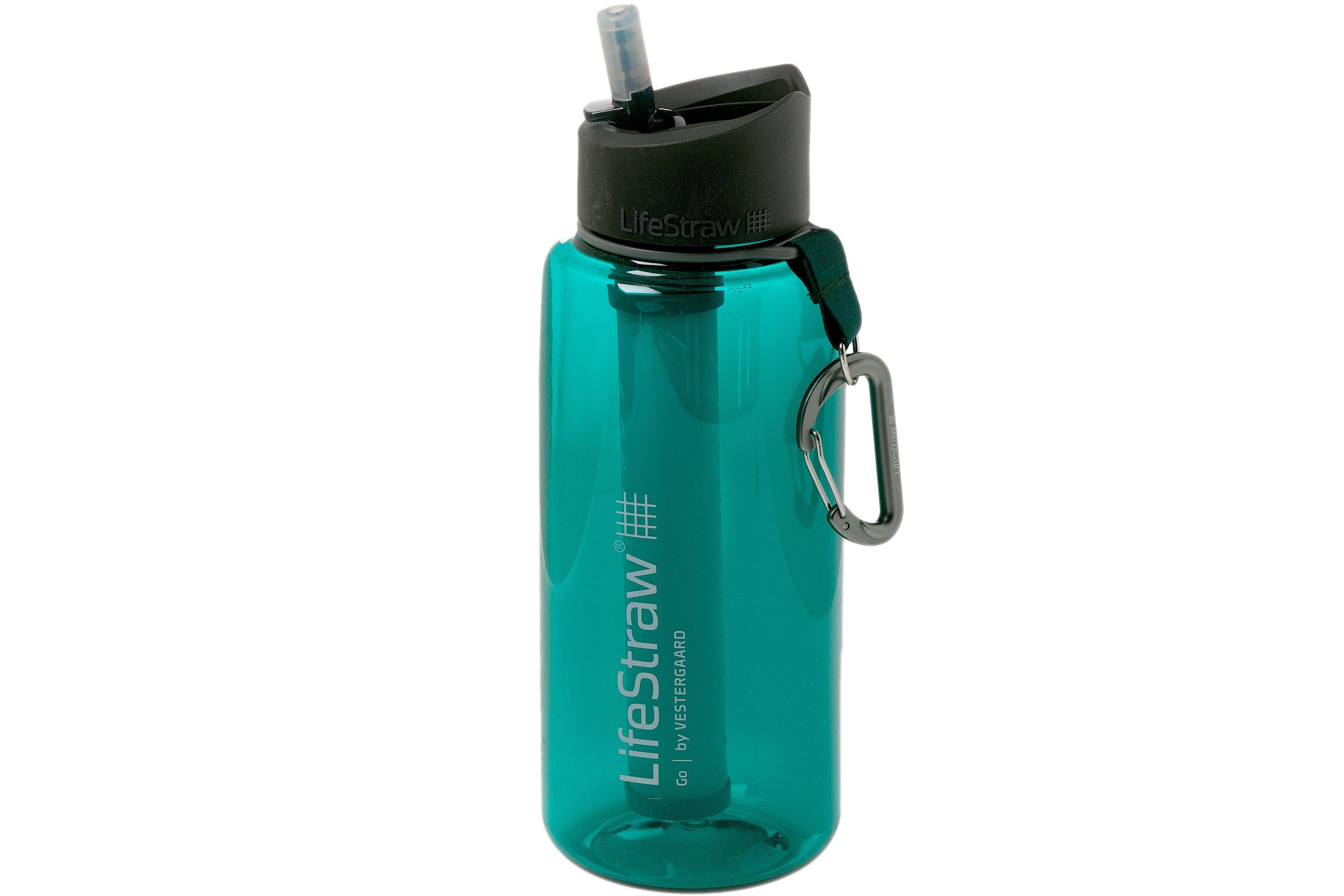 LifeStraw Go 2stage water bottle with filter 1 litre, teal