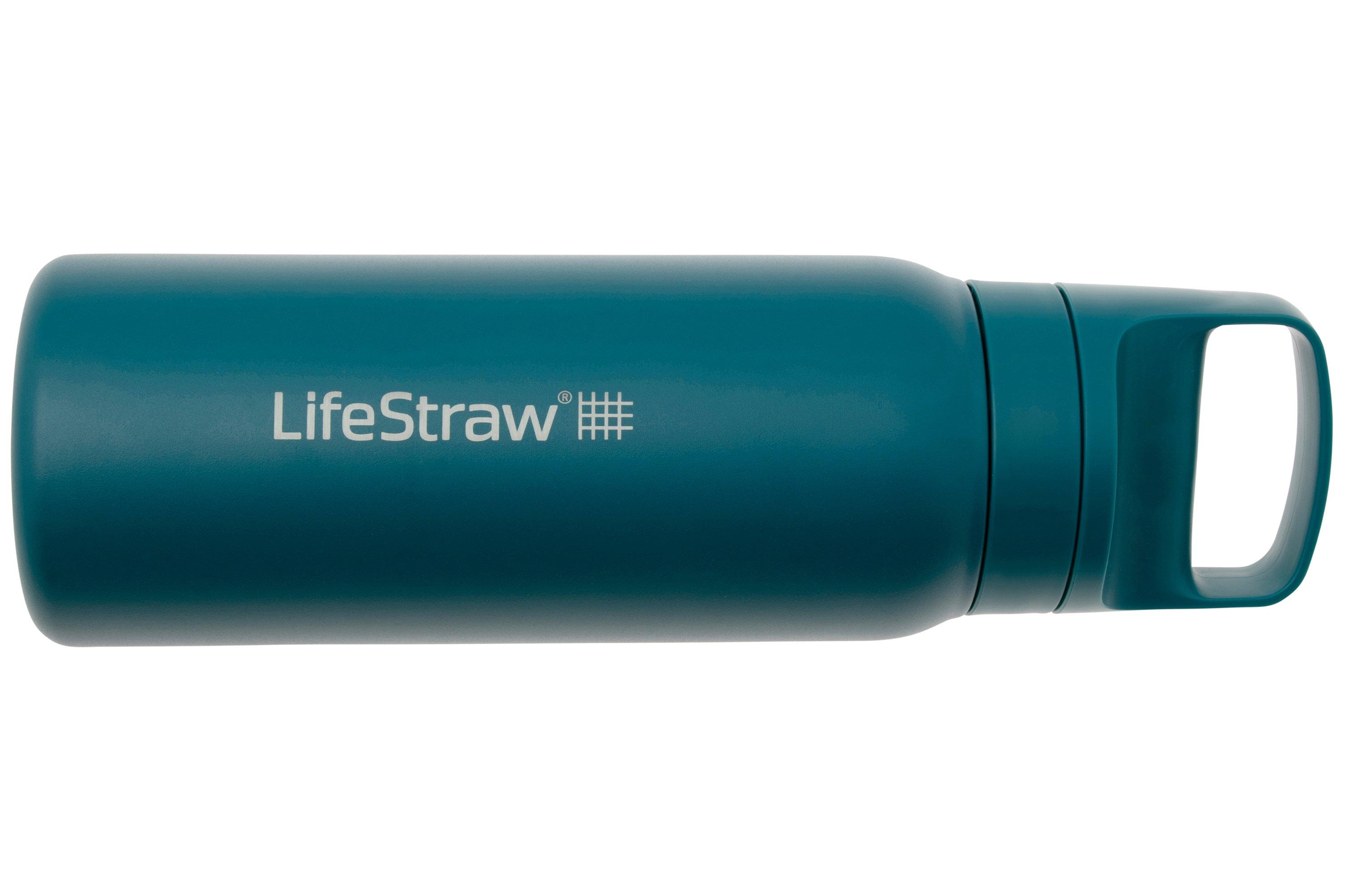 LifeStraw Go Laguna Teal GOST-650ML-TEAL Stainless Steel, waterfles met ...