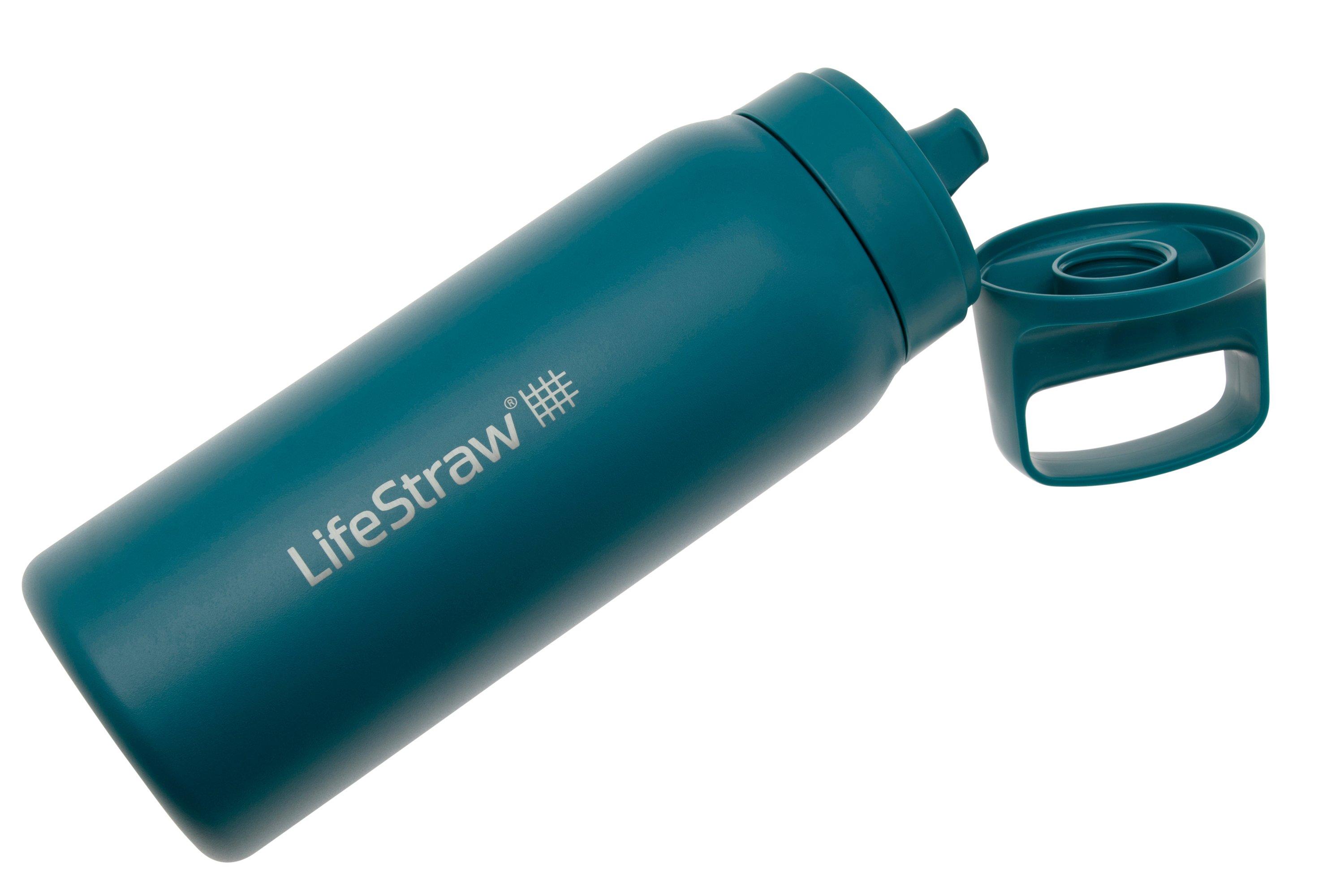 LifeStraw Go Laguna Teal GOST-650ML-TEAL Stainless Steel, waterfles met ...