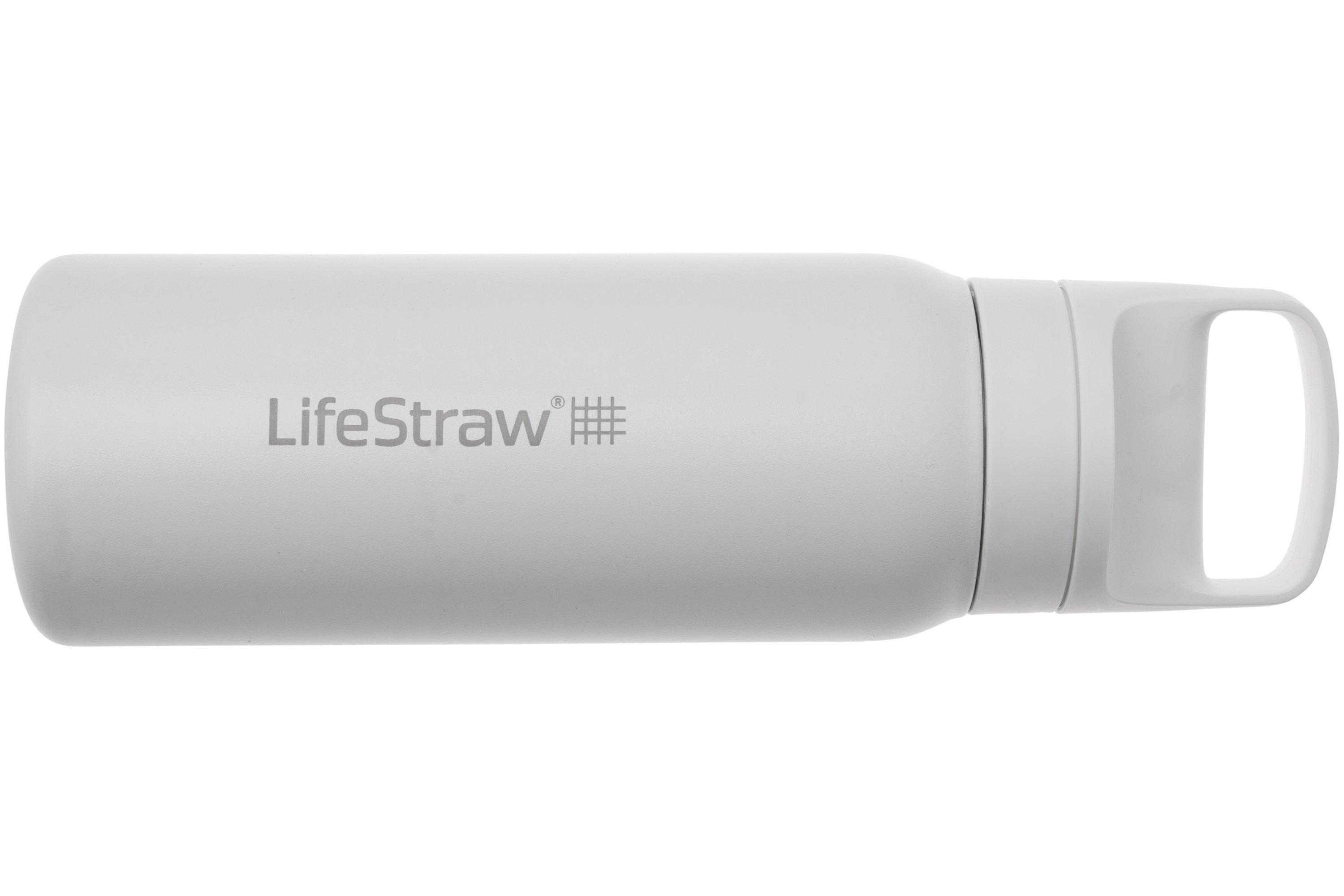 LifeStraw Go Polar White GOST650MLWHT Stainless Steel, bottiglia con