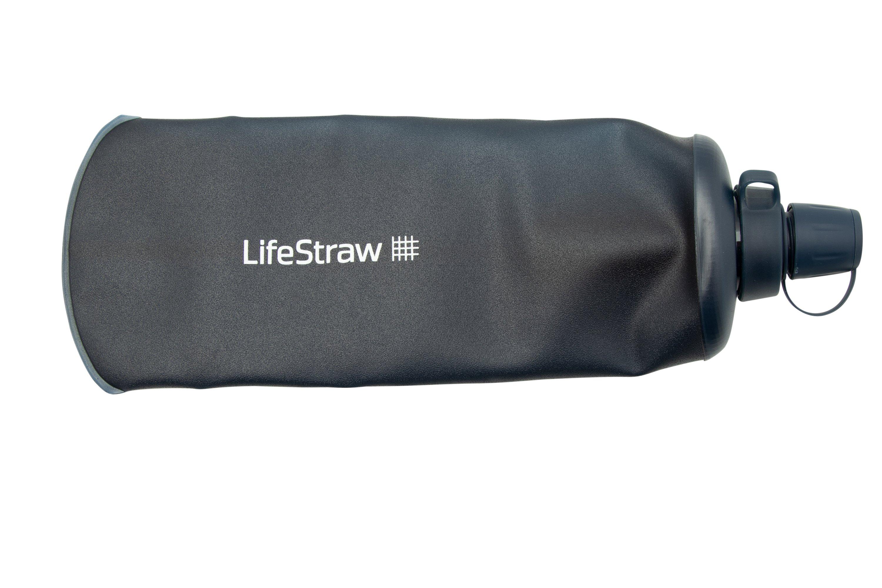 LifeStraw PEAK Squeeze, PEAKSQ1LBLUE, water filter with bottle 1.0 L