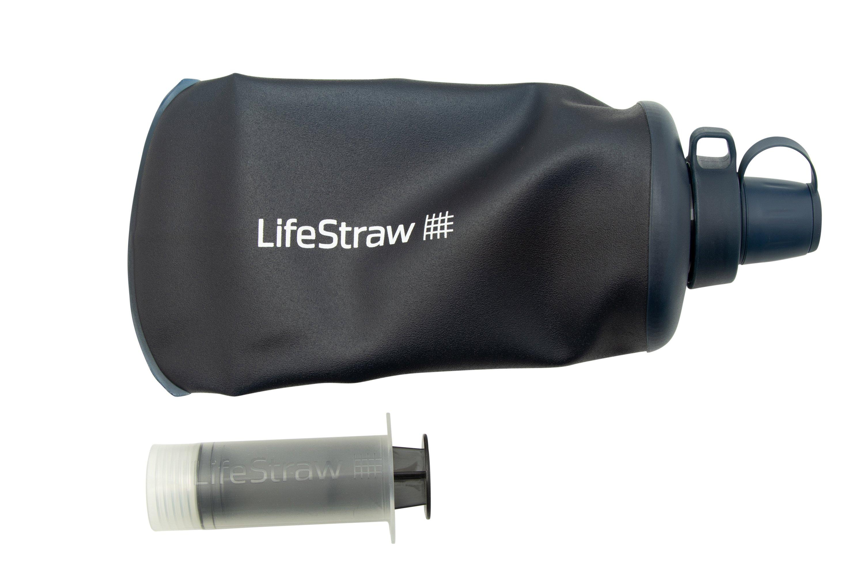 LifeStraw PEAK Squeeze, PEAKSQ650BLUE, water filter with bottle 650 ML