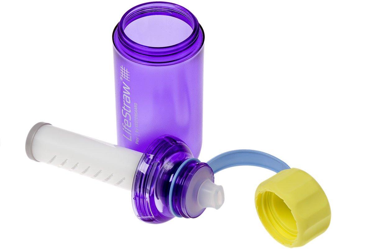 LifeStraw Play 2-stage waterbottle with filter, purple | Advantageously ...