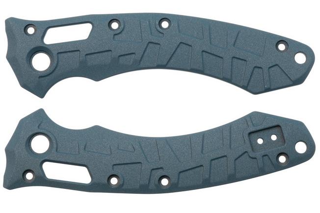 Afbeelding voor Lex Custom Microtech Amphibian Scales AMPHH185 Cerakote Blue Titanium, handgreepschalen