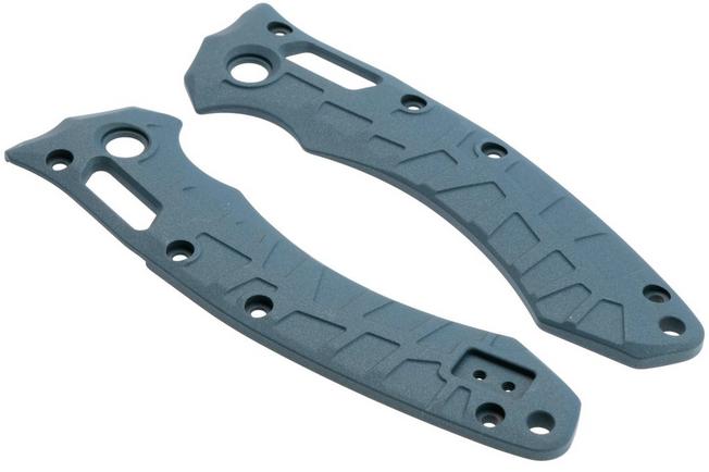 Afbeelding voor Lex Custom Microtech Amphibian Scales AMPHH185 Cerakote Blue Titanium, handgreepschalen