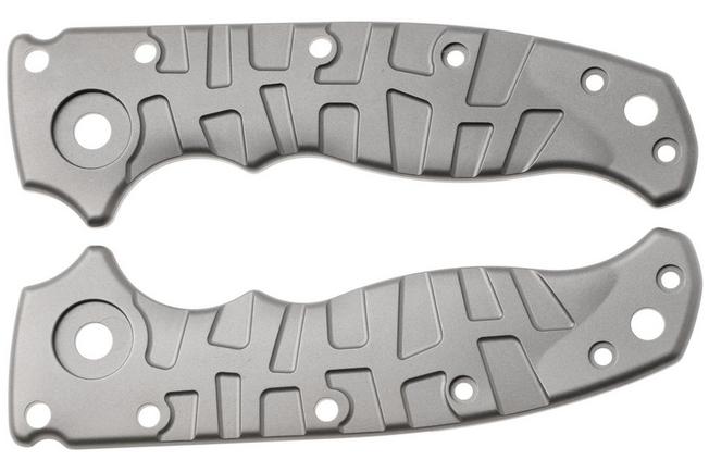 Afbeelding voor Lex Custom Demko AD20.5 Scales Glass Bead Blasted Titanium, handgreepschalen