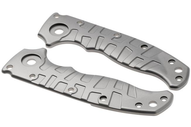 Afbeelding voor Lex Custom Demko AD20.5 Scales Glass Bead Blasted Titanium, handgreepschalen