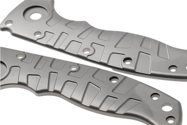 Afbeelding voor Lex Custom Demko AD20.5 Scales Glass Bead Blasted Titanium, handgreepschalen