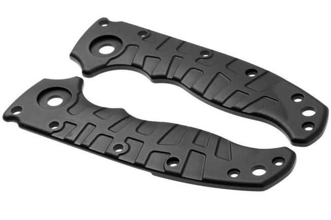Afbeelding voor Lex Custom Demko AD20.5 Scales Armor Black Titanium, handgreepschalen