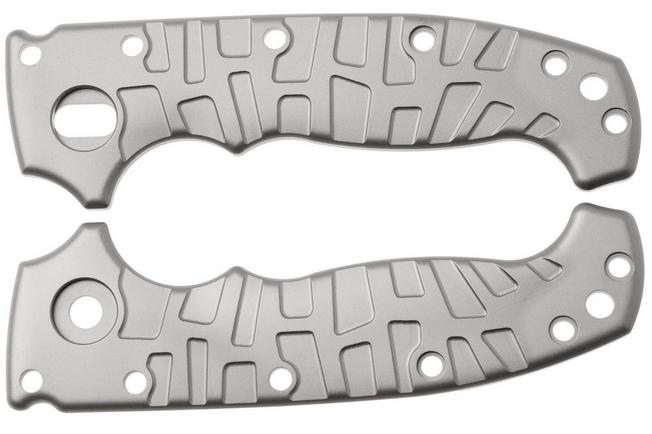 Afbeelding voor Lex Custom Demko MG AD20 Scales Glass Bead Blasted Titanium, handgreepschalen