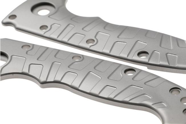 Afbeelding voor Lex Custom Demko MG AD20 Scales Glass Bead Blasted Titanium, handgreepschalen