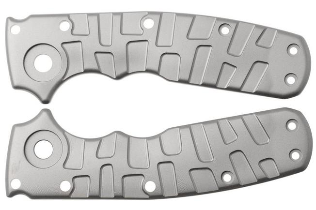 Afbeelding voor Lex Custom Demko Shark-Cub Scales Glass Bead Blasted Titanium, handgreepschalen