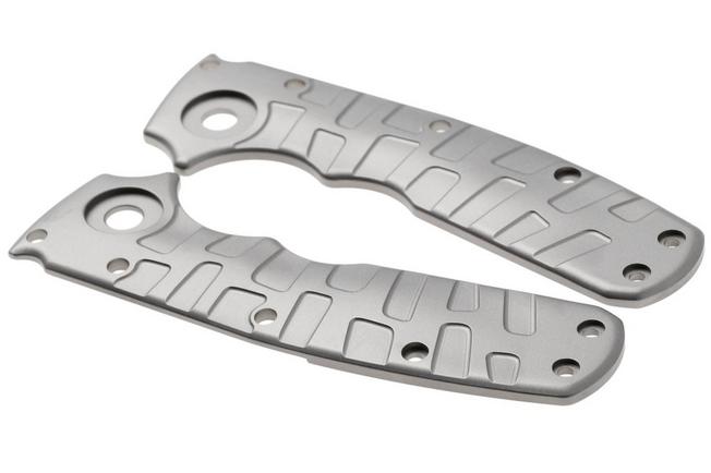 Afbeelding voor Lex Custom Demko Shark-Cub Scales Glass Bead Blasted Titanium, handgreepschalen