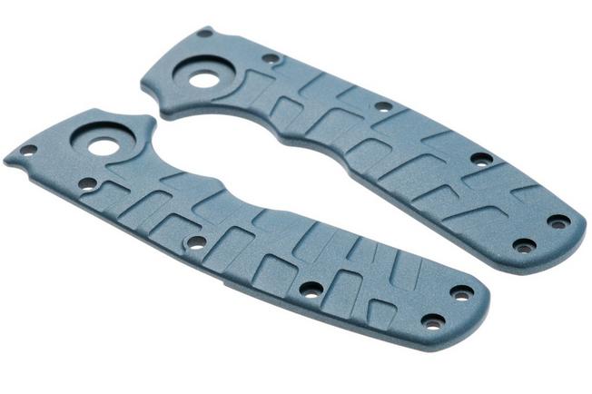 Afbeelding voor Lex Custom Demko Shark-Cub Scales Blue Titanium, handgreepschalen